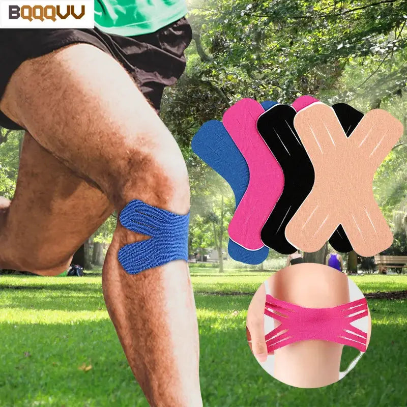Simples Market 10PCS Kinesiology Tape set for knee, shoulder & elbow; waterproof athletic muscle strips in colors