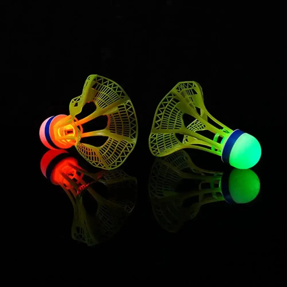 Glow In The Dark LED Badminton Shuttlecocks Windproof Design For Practice And Nighttime Play Pack Options 1 2 5