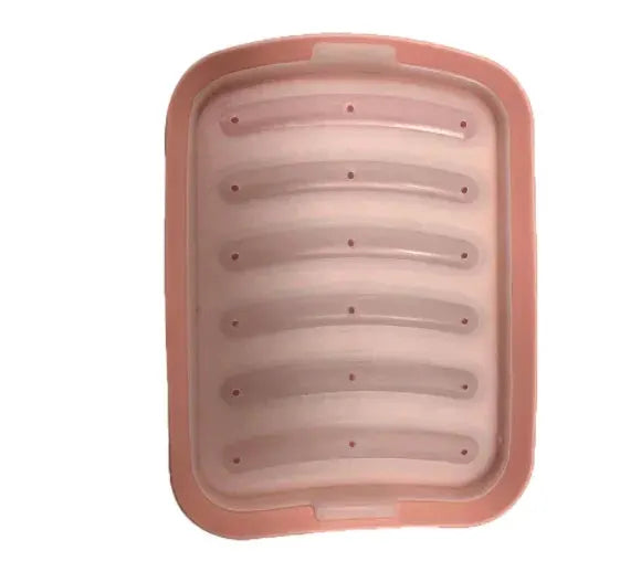 Six Grid Silicone Sausage Mould With Lid For Homemade Sausages And Hot Dogs Diy Bakeware Kitchen Tool Set