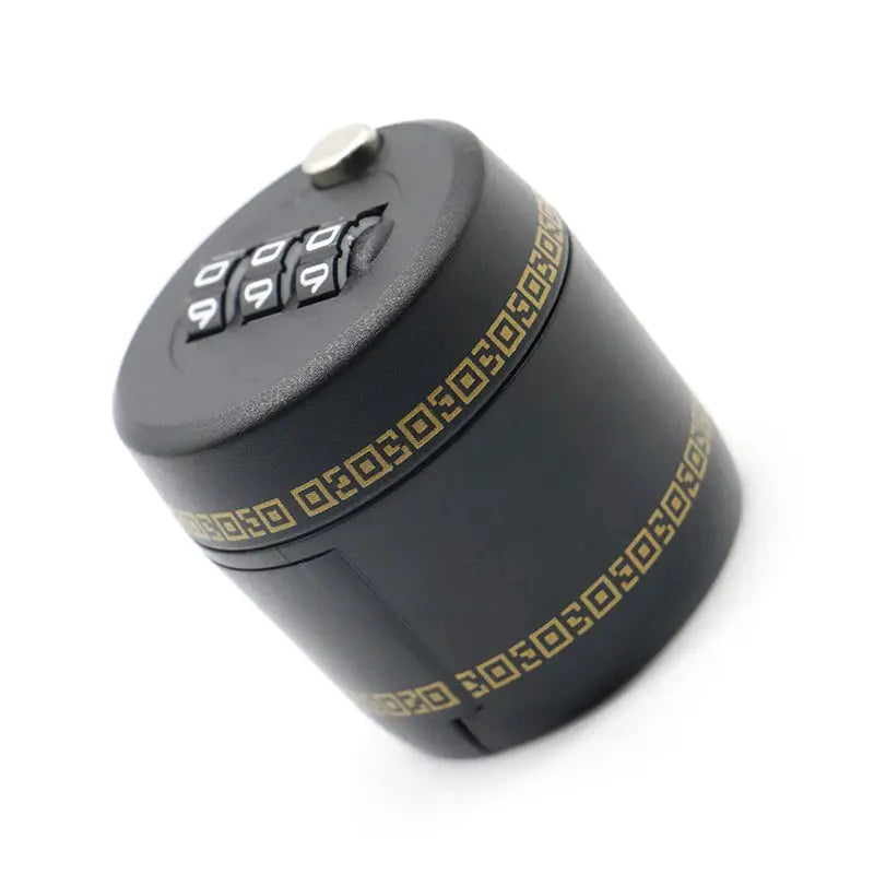 KAK plastic bottle stopper with combination lock, black vacuum preservation device