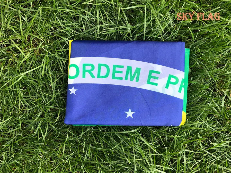 Brazil Flag 90x150cm Hanging Polyester Banner Print For Celebration