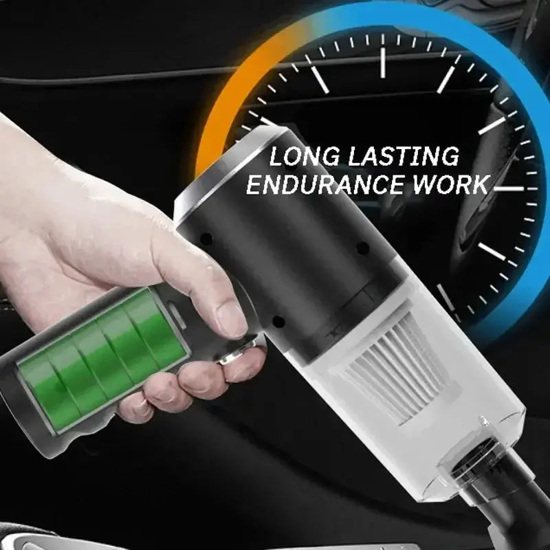 Simples Market portable wireless car vacuum cleaner, cordless handheld with 120W high power.