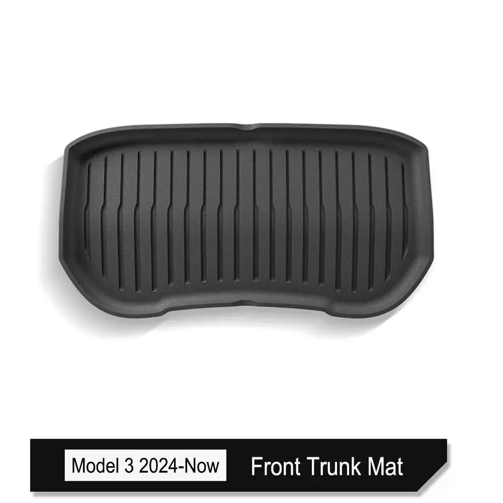 Front trunk mat for Tesla Model 3 (2024-Now), black TPE cargo liner