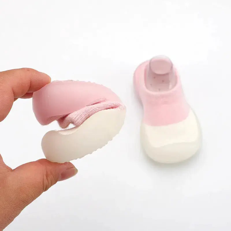 Baby Shoes Toddler First Walkers Infant Knit Booties With Rubber Soft Non Slip Sole Casual Shoes Boys Girls