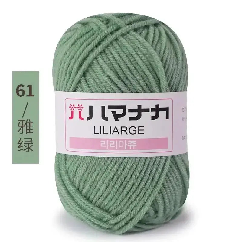 Milk Sweet Soft Cotton Baby Yarn Bamboo Blend Velvet Thick Wool For Hand Knitting And Crochet DIY Sweaters