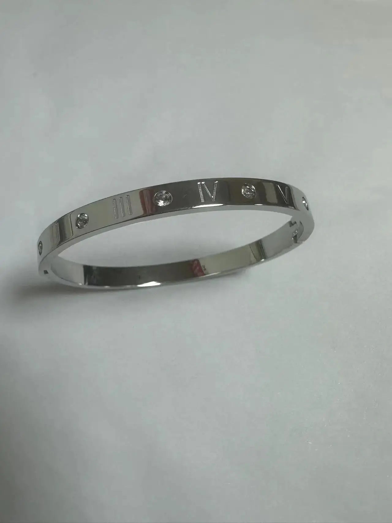Stainless Steel Zirconia Bracelet For Women Fashion Jewelry Bangles Elegant Accessory