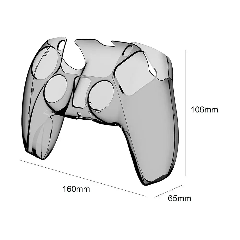 Clear PC Cover Ultra Slim Protector Case for PS5 DualSense Controller PlayStation 5 Console Shield