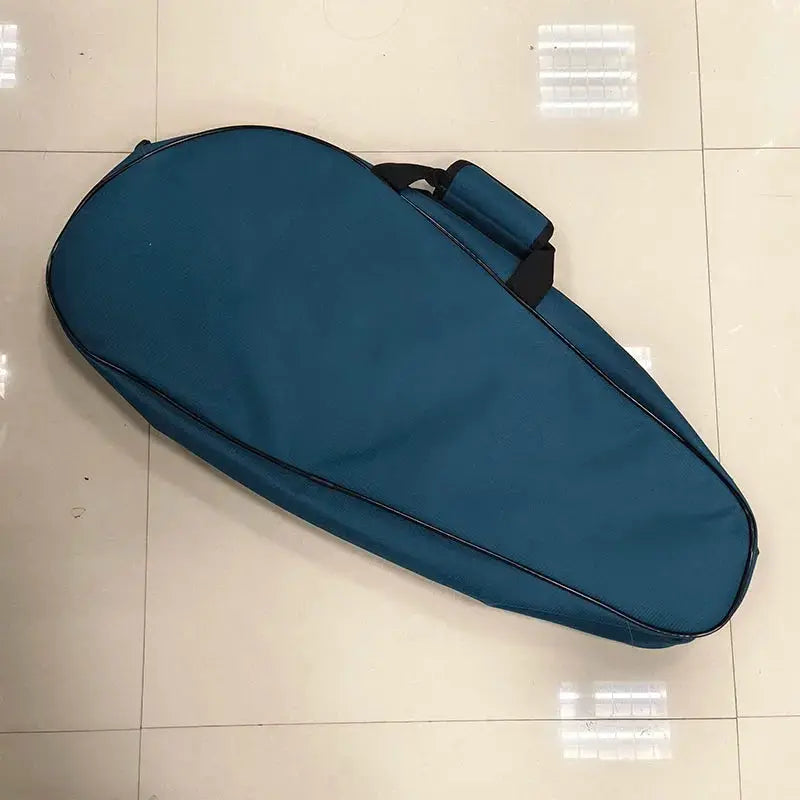 GREATSPEED racket bag for tennis/badminton, blue with black trim, one-shoulder sling design