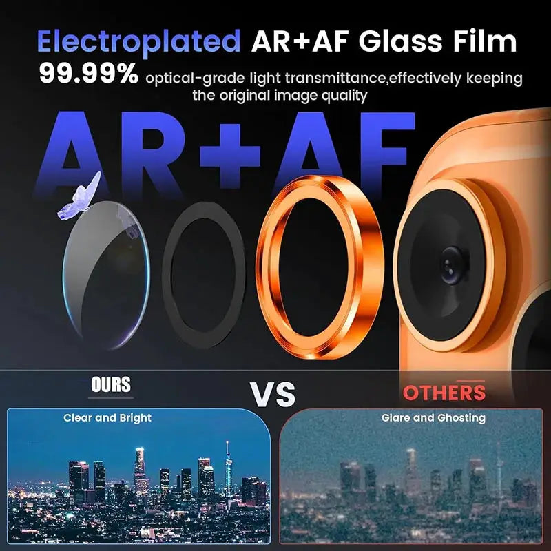Simples Market Metal Glass Camera Protector for iPhone 17 Pro/Max with tempered ring lens cover