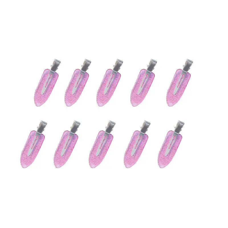 GlowStyle No Crease Hair Clips 10 Piece Set For Women And Girls Secure Hold Without Bending