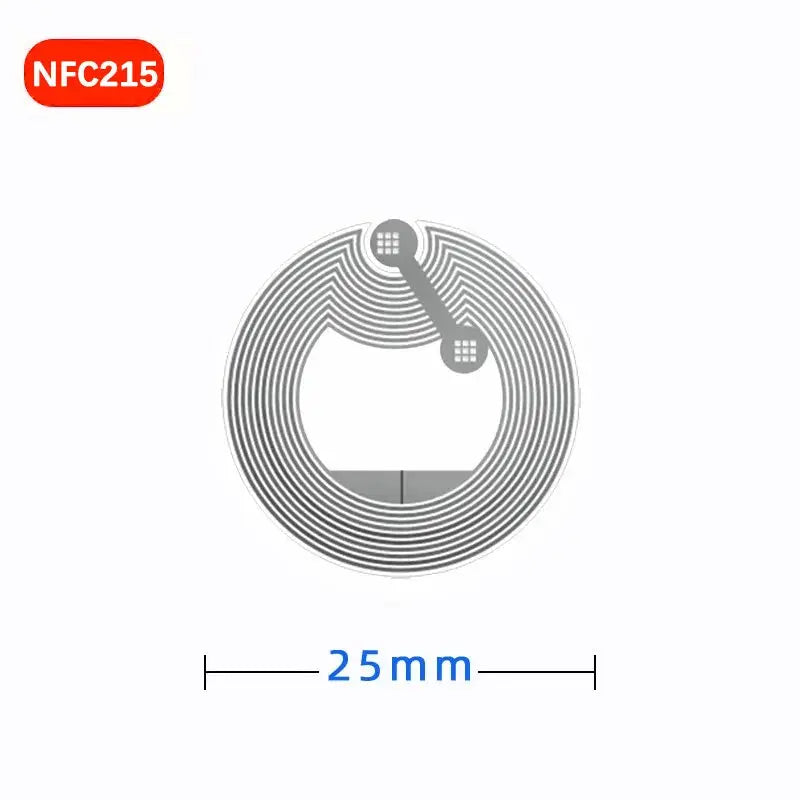 50 Pack NTAG215 NFC Tags Round Cards For Android IPhone Quick Sharing Shortcuts Music Commands