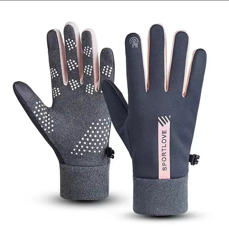 TrailGuard Womens Autumn Winter Waterproof Anti Slip Outdoor Gloves For Cycling And Hiking