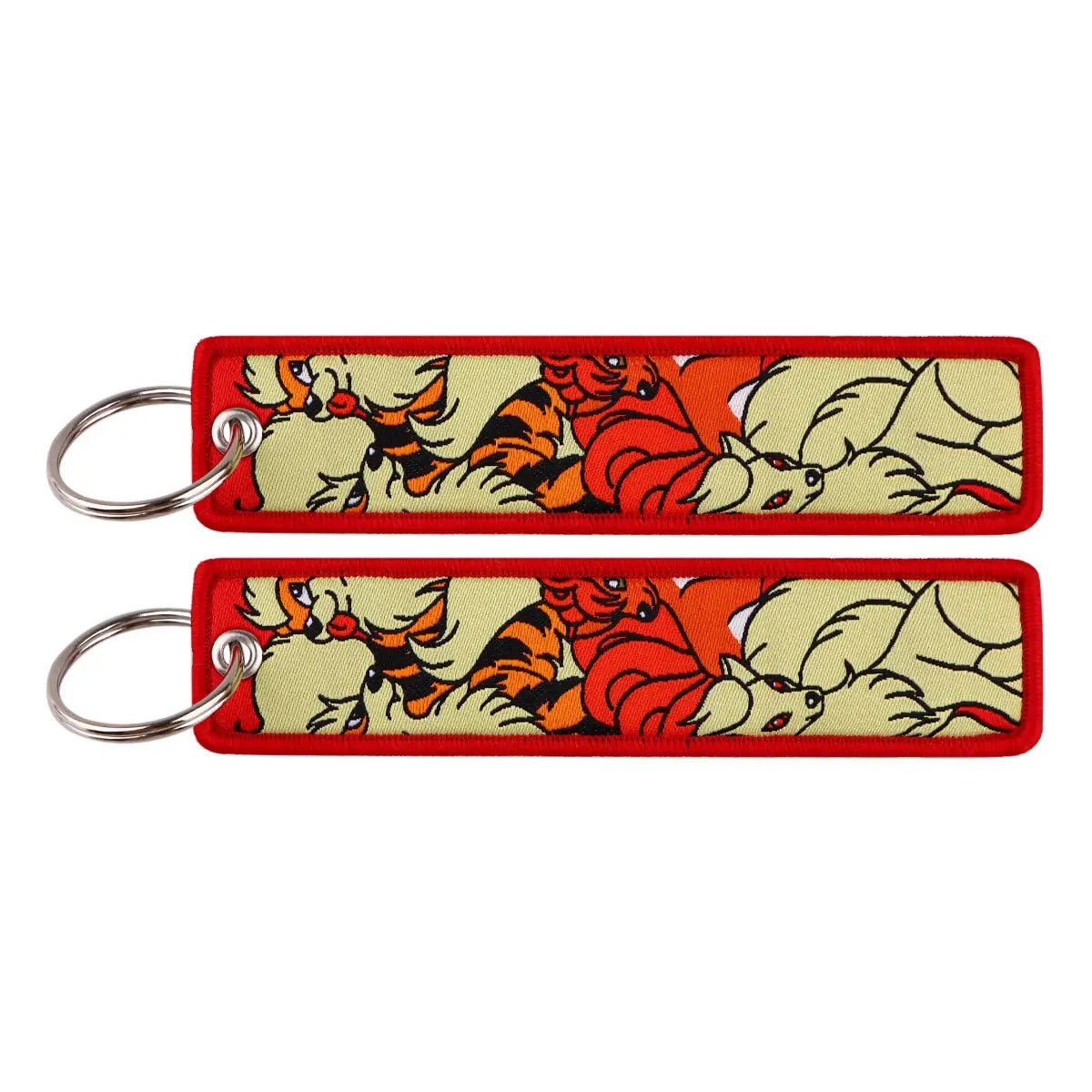 Gengar and Mewtwo Anime Keychain Zinc Alloy Double Sided Key Tag for Keys Car Motorcycle Gift for Men Women