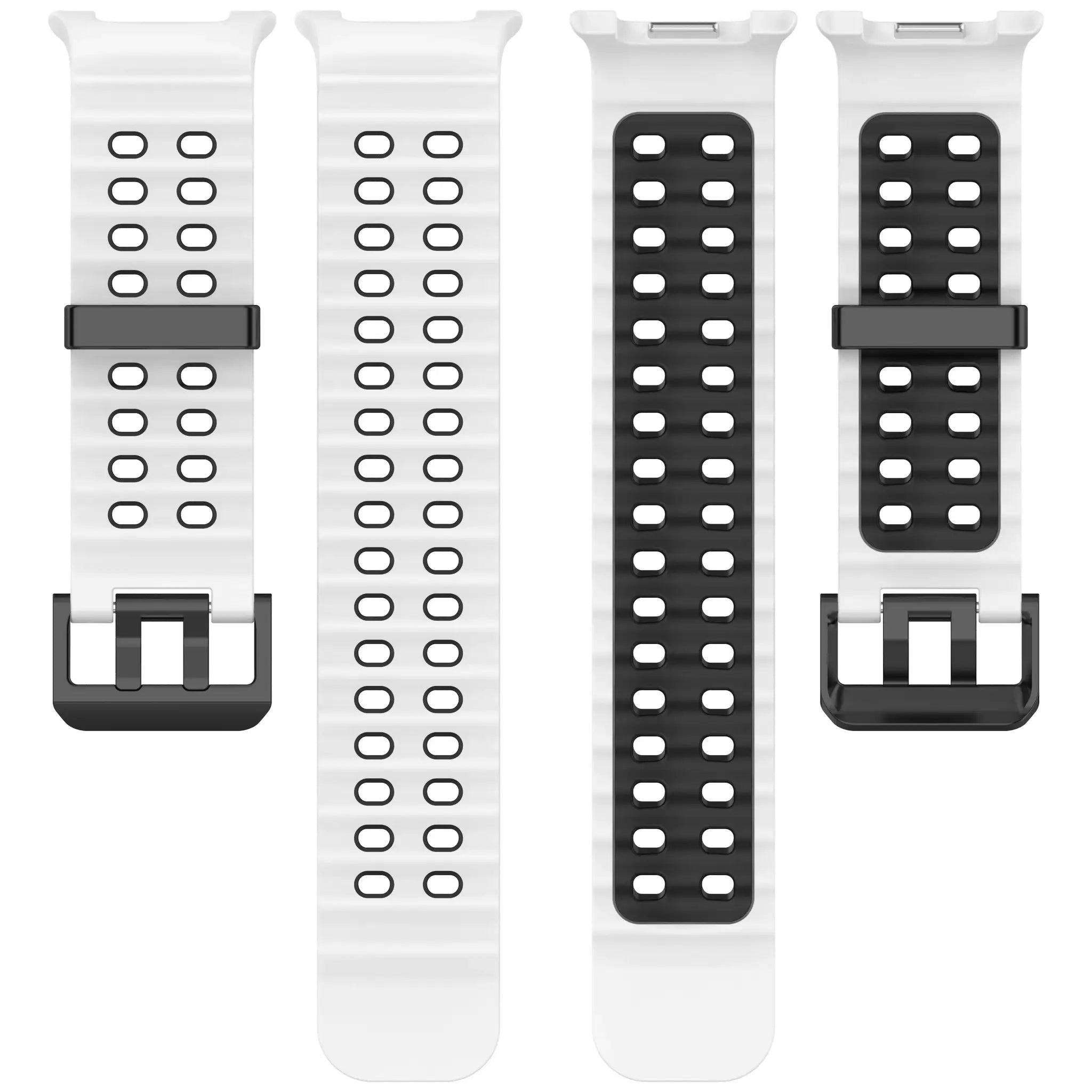 Silicone strap for Samsung Galaxy Watch 8/8 Classic Sport breathable wristband For Galaxy Watch 8 40/44mm Two-Tone silicone band