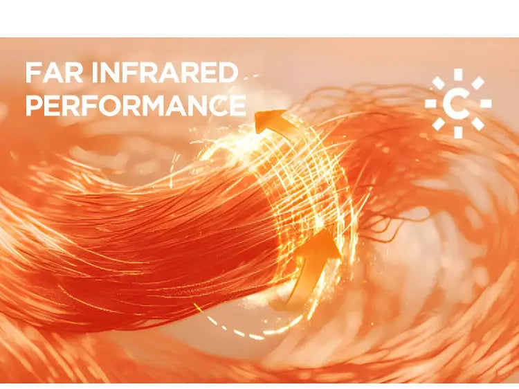 Semir down jacket men product image with far infrared performance orange swirl graphic