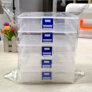 5 Transparent Plastic Storage Boxes For Small Items Craft Supplies And Hardware Organization
