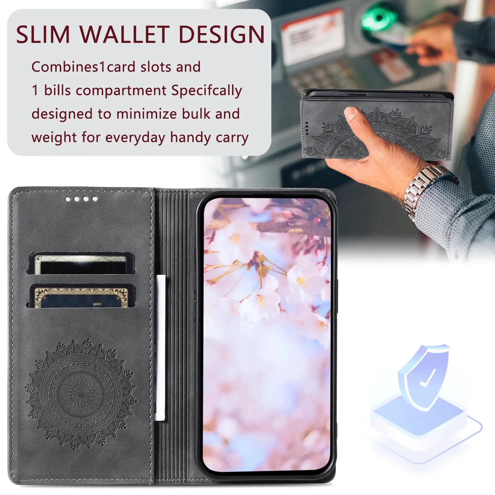 NovaGuard Magnetic Flip Leather Case for Samsung Galaxy S25 S24 Ultra S23 FE S22 S21 S20 S10 S9 Plus Note 20 Card Slot