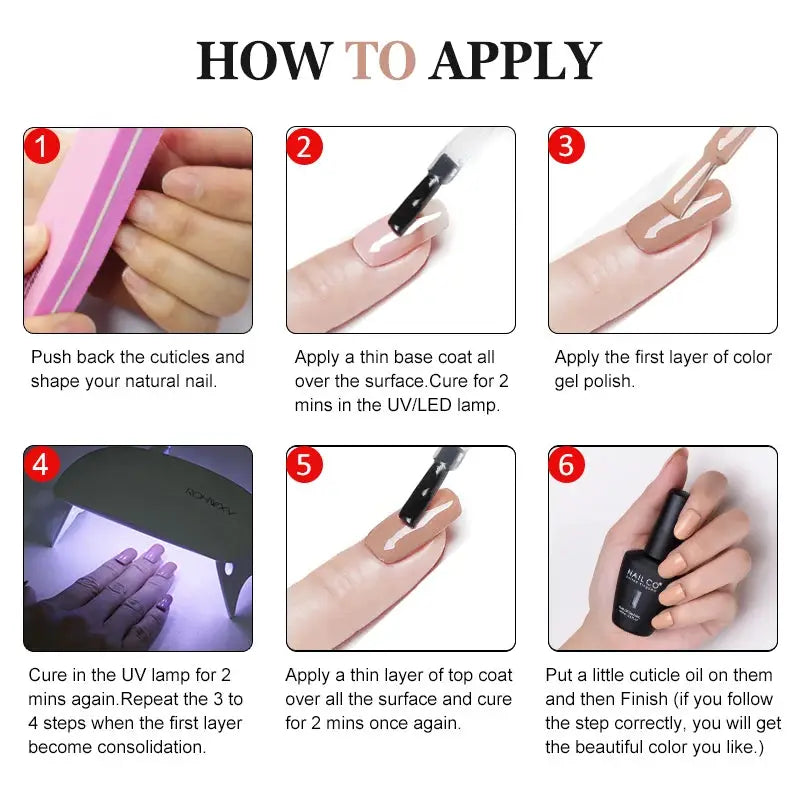 NAILCO 283 Colors Gel Nail Polish Kit Ultra Long Lasting UV Gel Varnish With 30 Day Shine