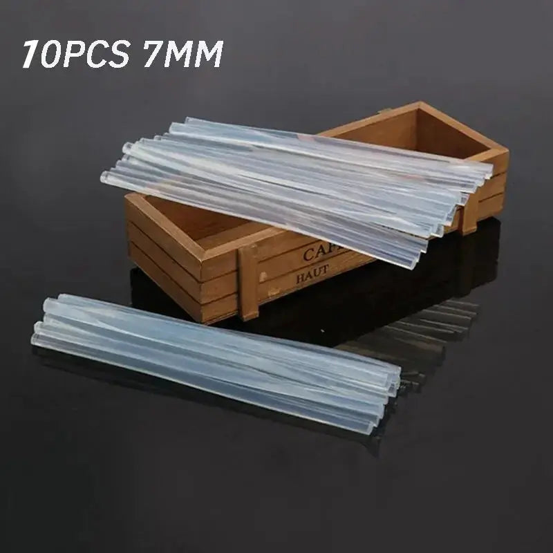 Hot Melt Glue Sticks 7mm And 11mm Translucent Durable Adhesive Rods For Glue Guns DIY Home And Industrial Repairs
