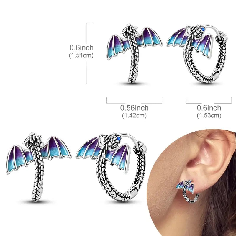 925 Sterling Silver Hoop Earrings Hypoallergenic Zirconia Hoops For Women Girls High Quality Fashion Jewelry