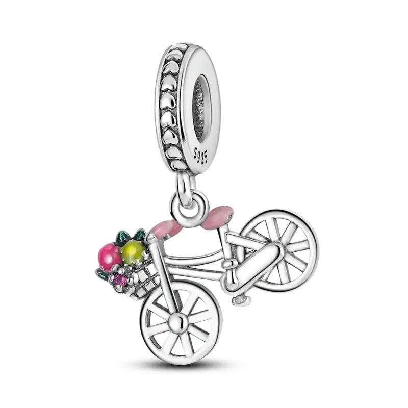 Original 925 Silver Charms Beads For Pendant Charm Bracelet Dangle For Women DIY Fine Jewelry Making Hot Sale