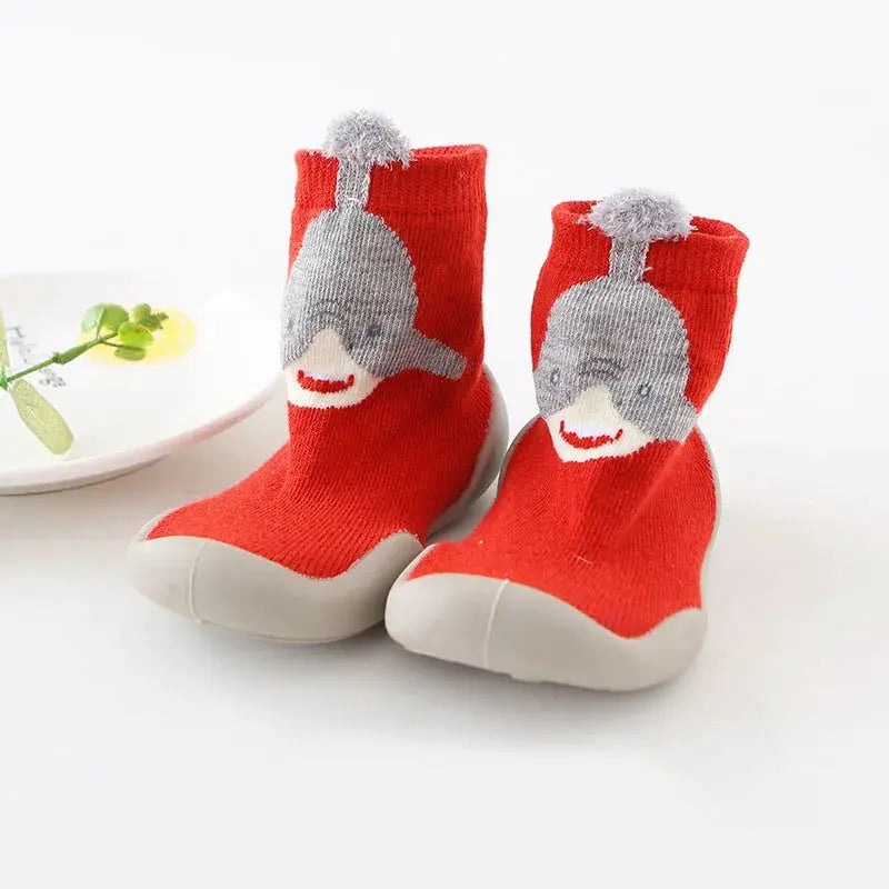 Baby Shoes Toddler First Walkers Infant Knit Booties With Rubber Soft Non Slip Sole Casual Shoes Boys Girls