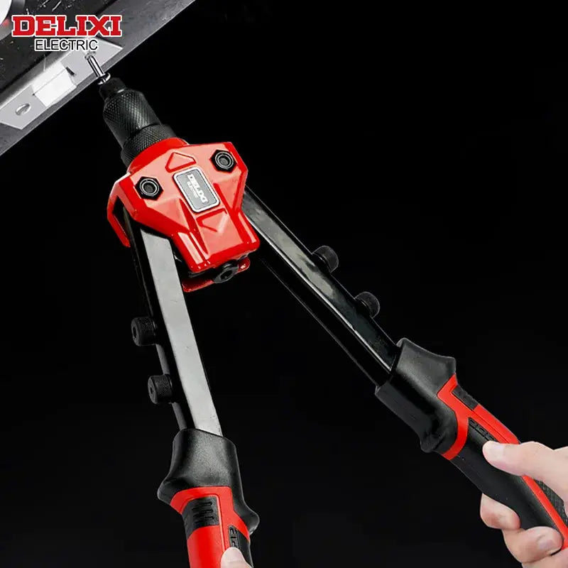 Delixi Electric Rivet Gun Manual High Leverage Pull Tool For Tightening And Riveting Metal Sheets And Pipes