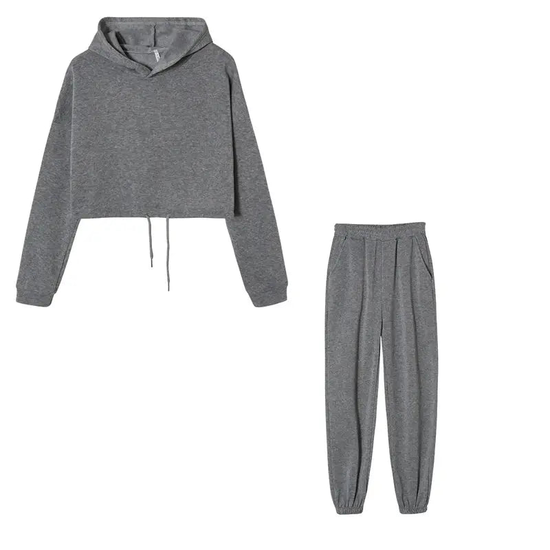 Fashion Trend Womens Long Sleeve Sports Casual Two Piece Set Lightweight Knit Blend With Stretch For Comfort