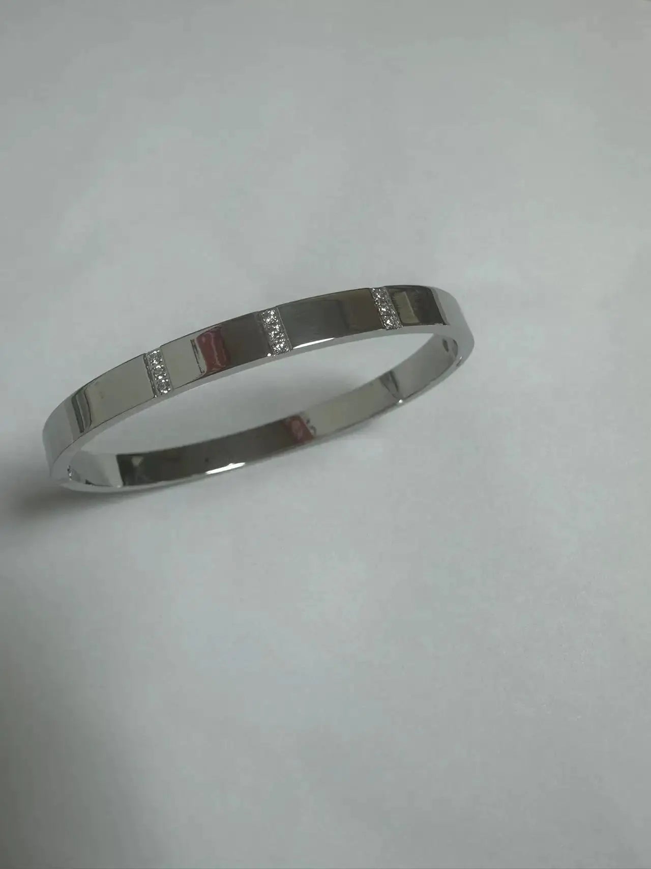Stainless Steel Zirconia Bracelet For Women Fashion Jewelry Bangles Elegant Accessory