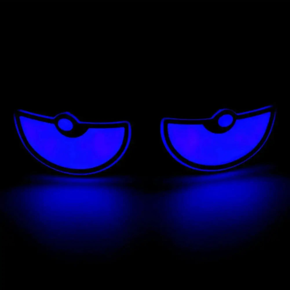 LED devil eye lights, crescent blue glow, universal car/motorcycle pair by Simples Market
