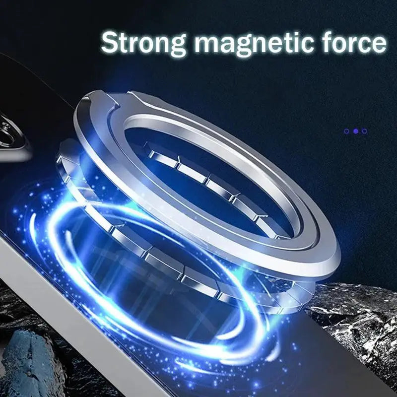 MagSafeGrip Magnetic Phone Ring Holder for iPhone Adjustable Aluminum Ring Bracket for MagSafe Accessories
