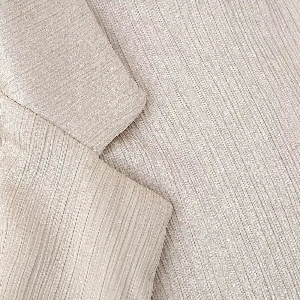 European American Double Breasted Jacket Pants Set Wrinkle 2024 Spring