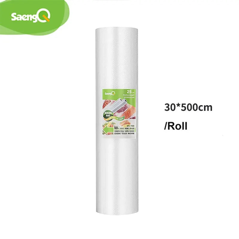 SaengQ Vacuum Sealer Bags Rolls 12 15 20 25 30 CM BPA Free Multi Layer