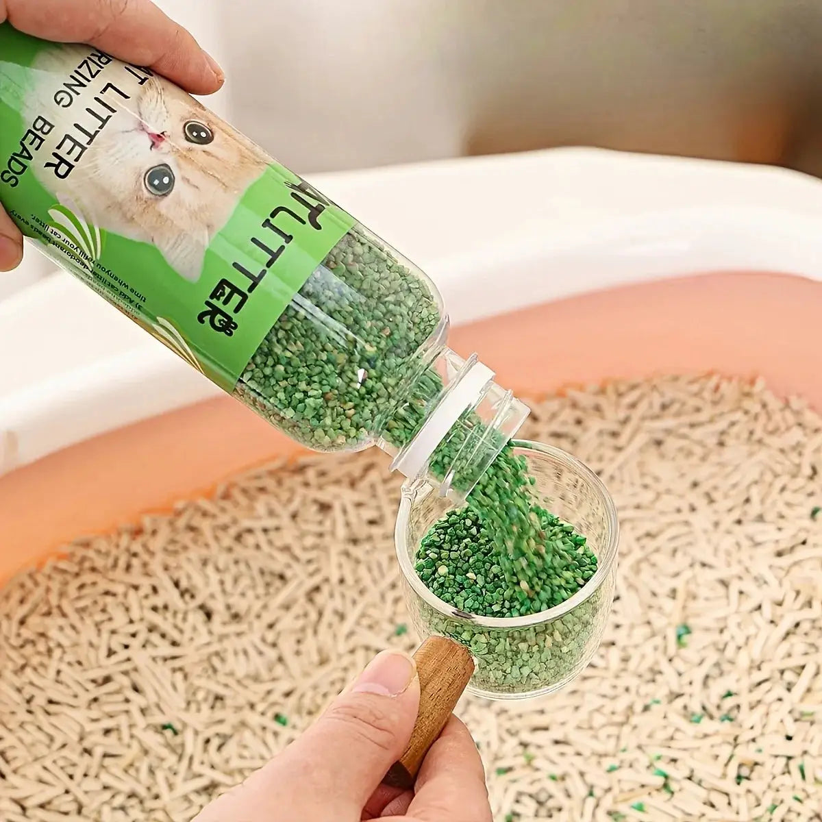 Cat Litter Deodorizing Beads Bottle For Odor Control Keeps Home Smelling Fresh And Clean