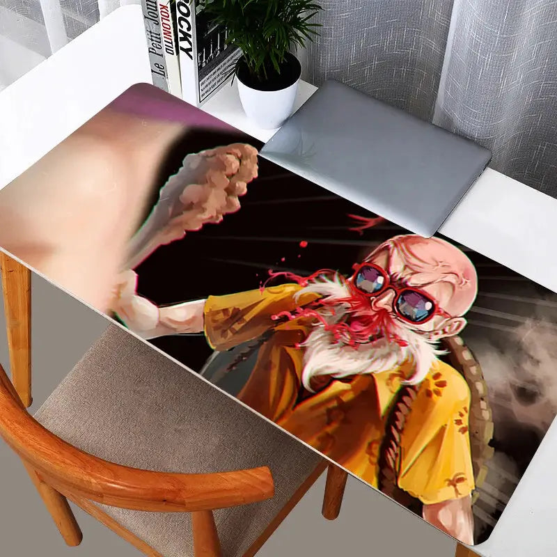 Dragon Ball Z Master Roshi Mouse Pad Rubber Desk Mat For PC Laptop Keyboard Gaming Accessories