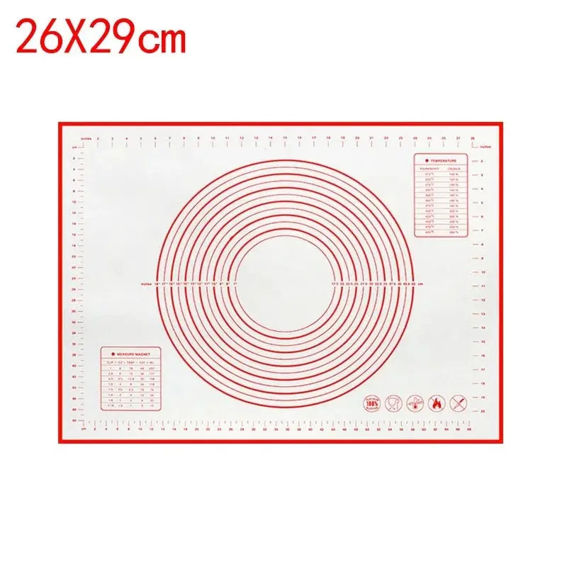 UNTIOR Silicone Baking Mat And Kneading Pad Nonstick Dough Mat For Pizza Cake Pastry Baking