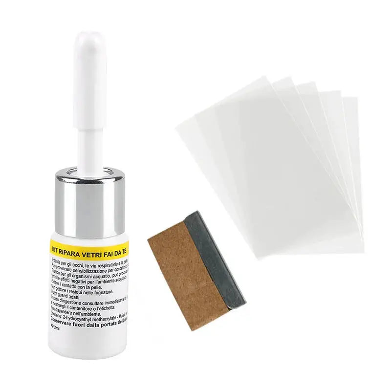 Car Glass Repair Kit For Windshield Cracks And Scratches, Windshield Repair Set For Cars Trucks And Motorcycles