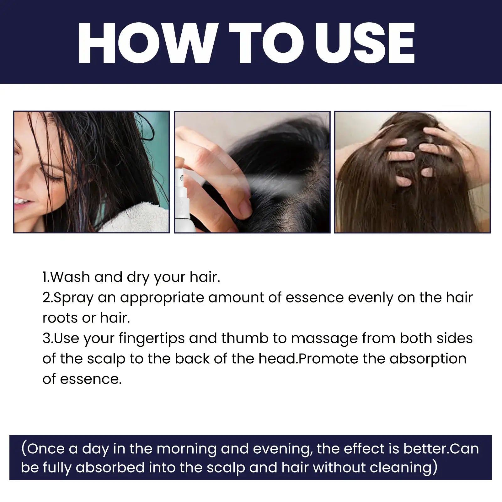 Ginger Hair Spray Promote Growth Anti Loss Improve Thin Dry Breakage Hair Nourish Root Scalp Damaged Treatment Hair Grow Spray