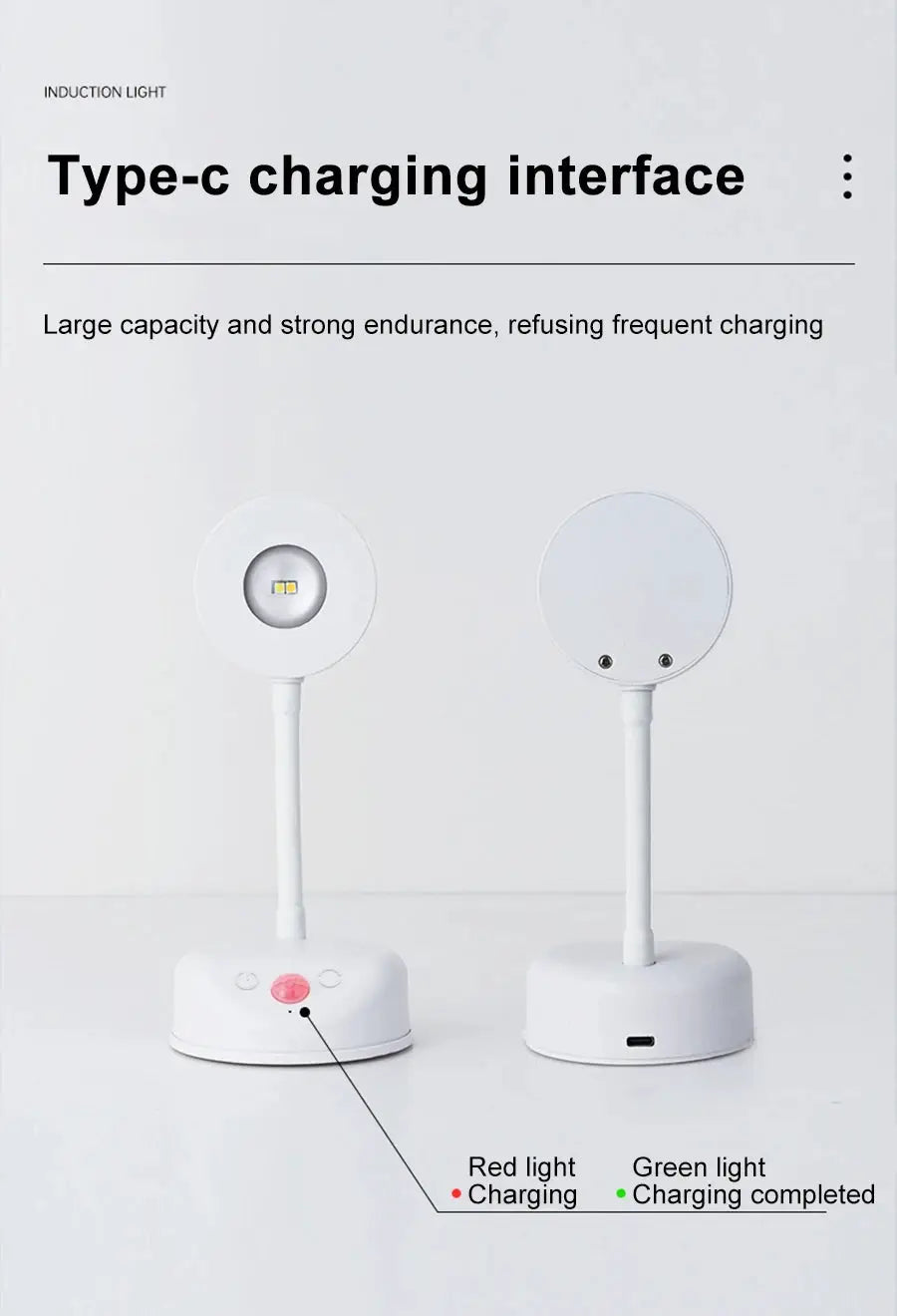 2-pack white night light with motion sensor USB LED by Simples Market