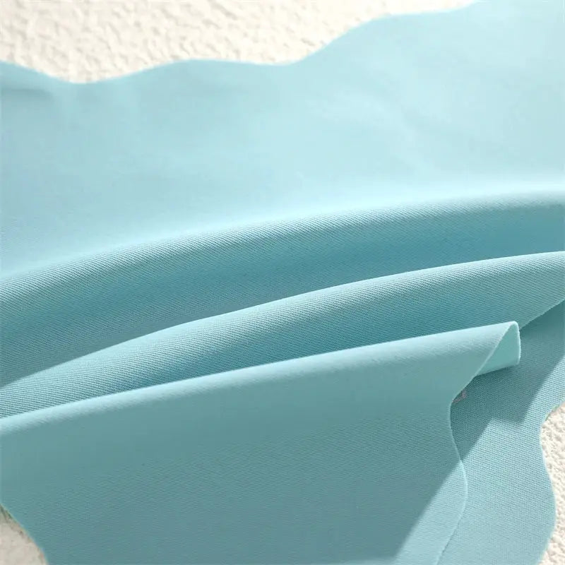 4-piece seamless underwear set by Simples Market in light blue fabric close-up