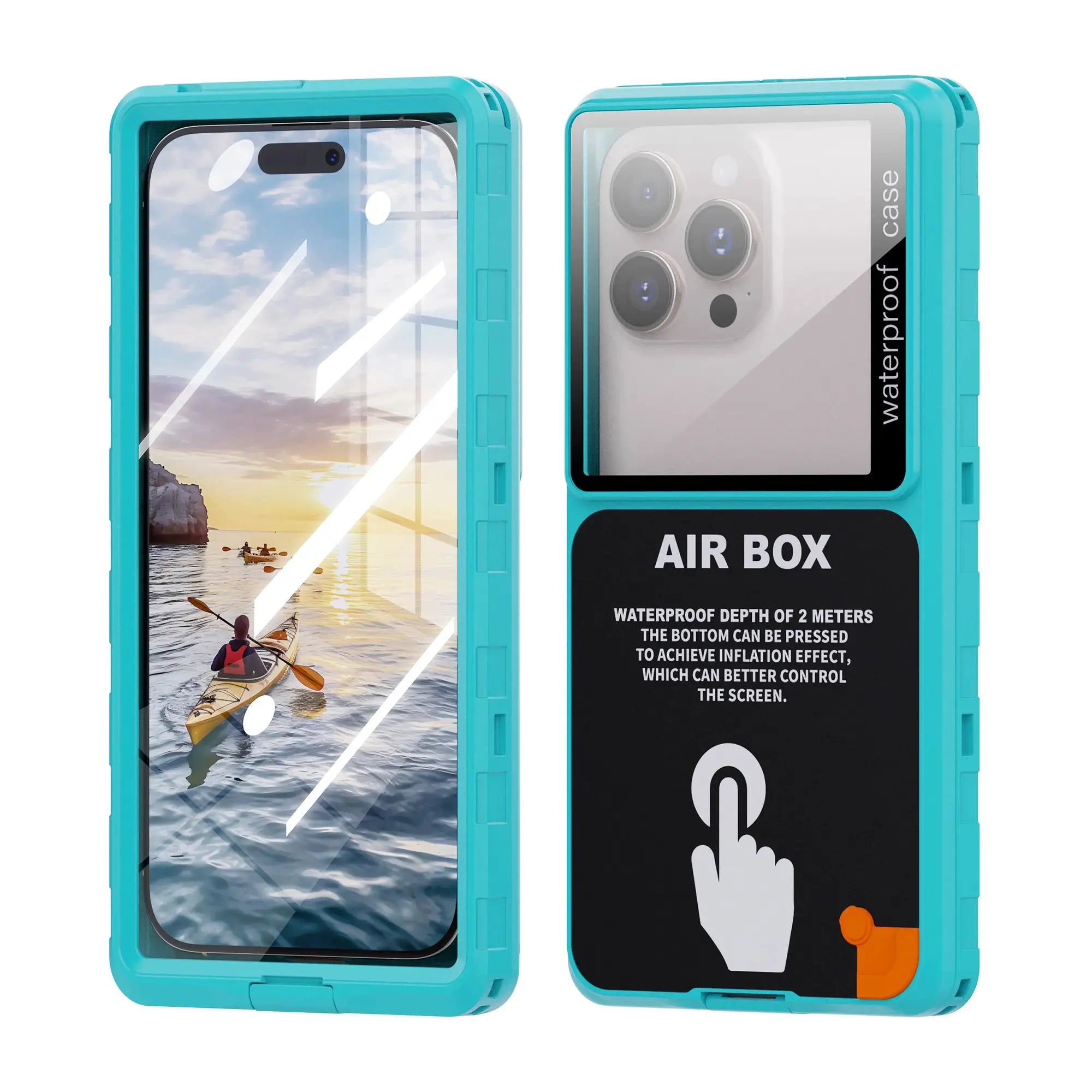 Shellbox Waterproof Phone Case 6.9 Inch Universal Touch Screen IP68 Underwater Dust And Drop Protection