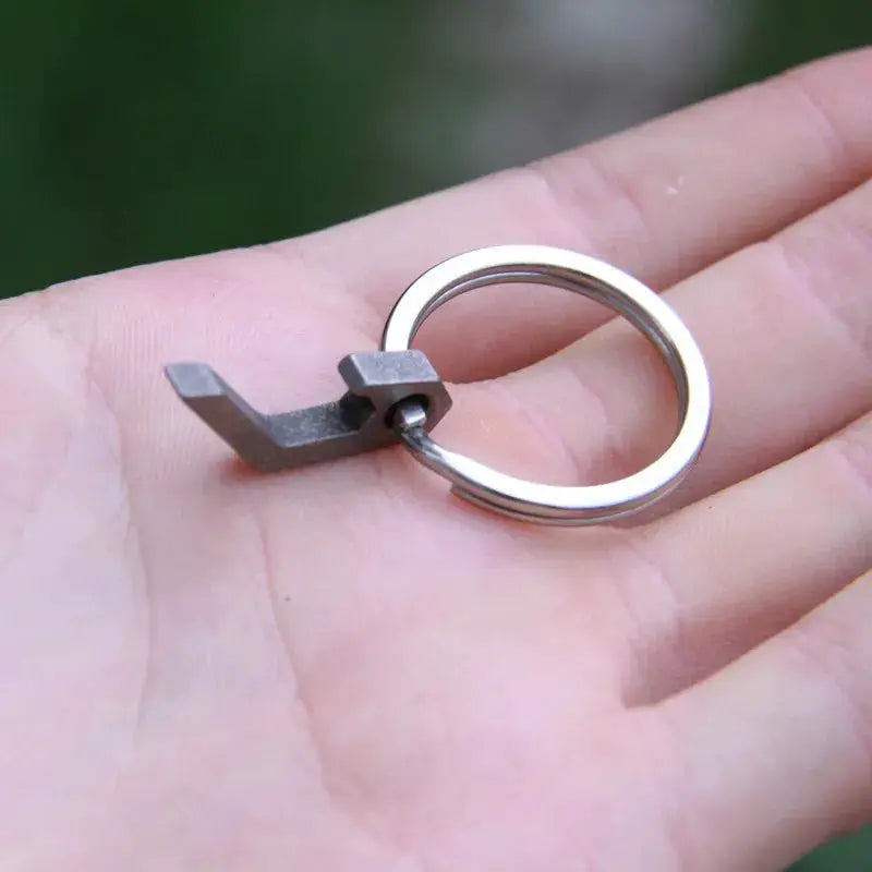 EDC Gear Mini Lightweight Bottle Opener Keyring by Simples Market, metal pocket tool