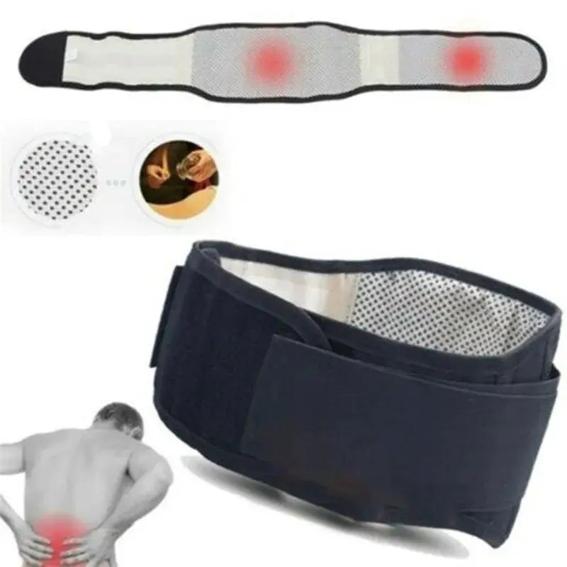 Adjustable Self Heating Waist Belt For Back Support Lumbar Brace Massage Therapy Health Care