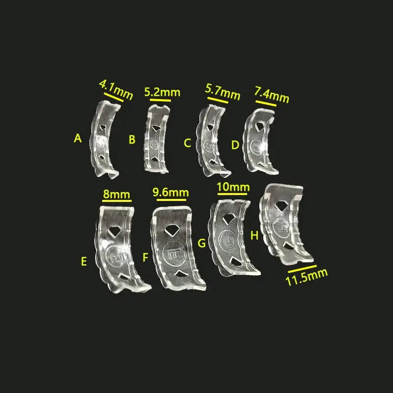 4 Pieces Transparent Spiral Ring Size Adjuster Tools Set For Jewelry Making Spring Coil Guard Tightener Reducer
