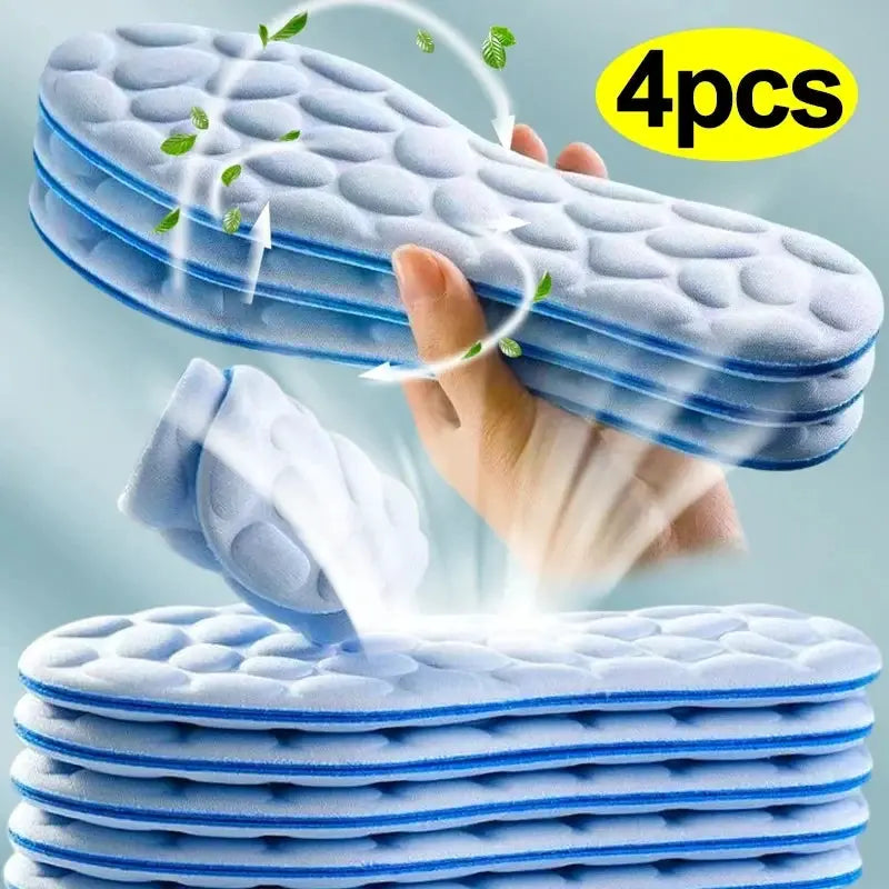 Soft Massage Memory Foam Insoles For Sport Running Shoes Breathable Cushion Pads Orthopedic Insoles For Women And Men