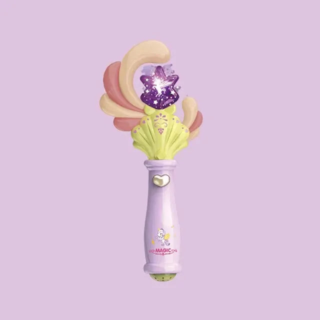 Princess Snow Wand Toy For Girls Glowing Fairy Wand With Light And Sound Snowflake Design For Christmas Halloween