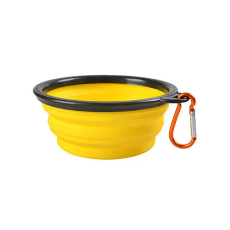 Portable Pet Food Bowl Durable TPR Collapsible Cat Dog Travel Outdoor Water Bowl
