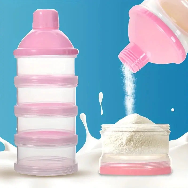 MAMIJOY Baby Milk Powder Box Five Grid Independent Layers Large Capacity Multi Layer Organizer