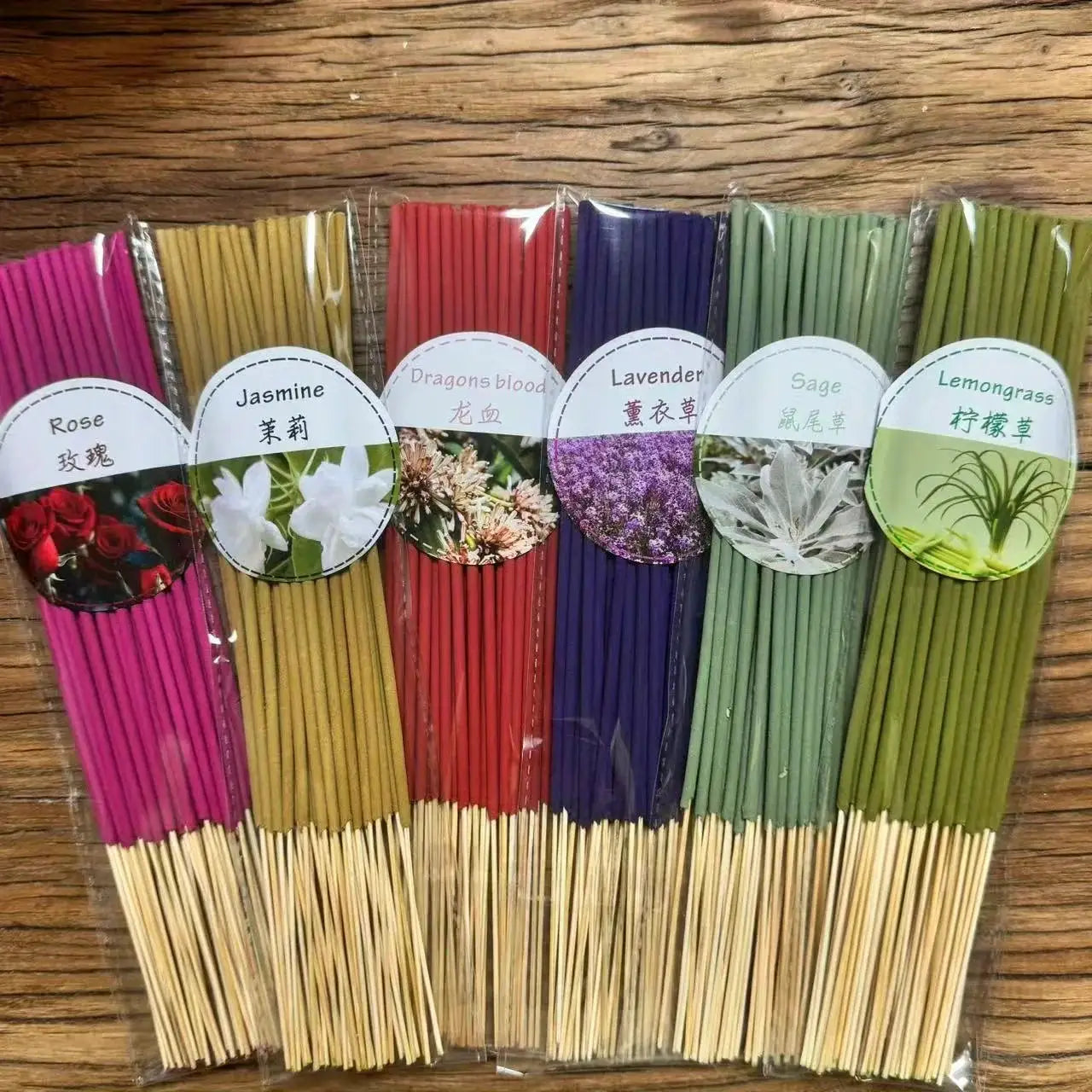 6 Sets Of 126 Incense Sticks Assorted Scents For Purification Meditation Yoga And Home Use Gift