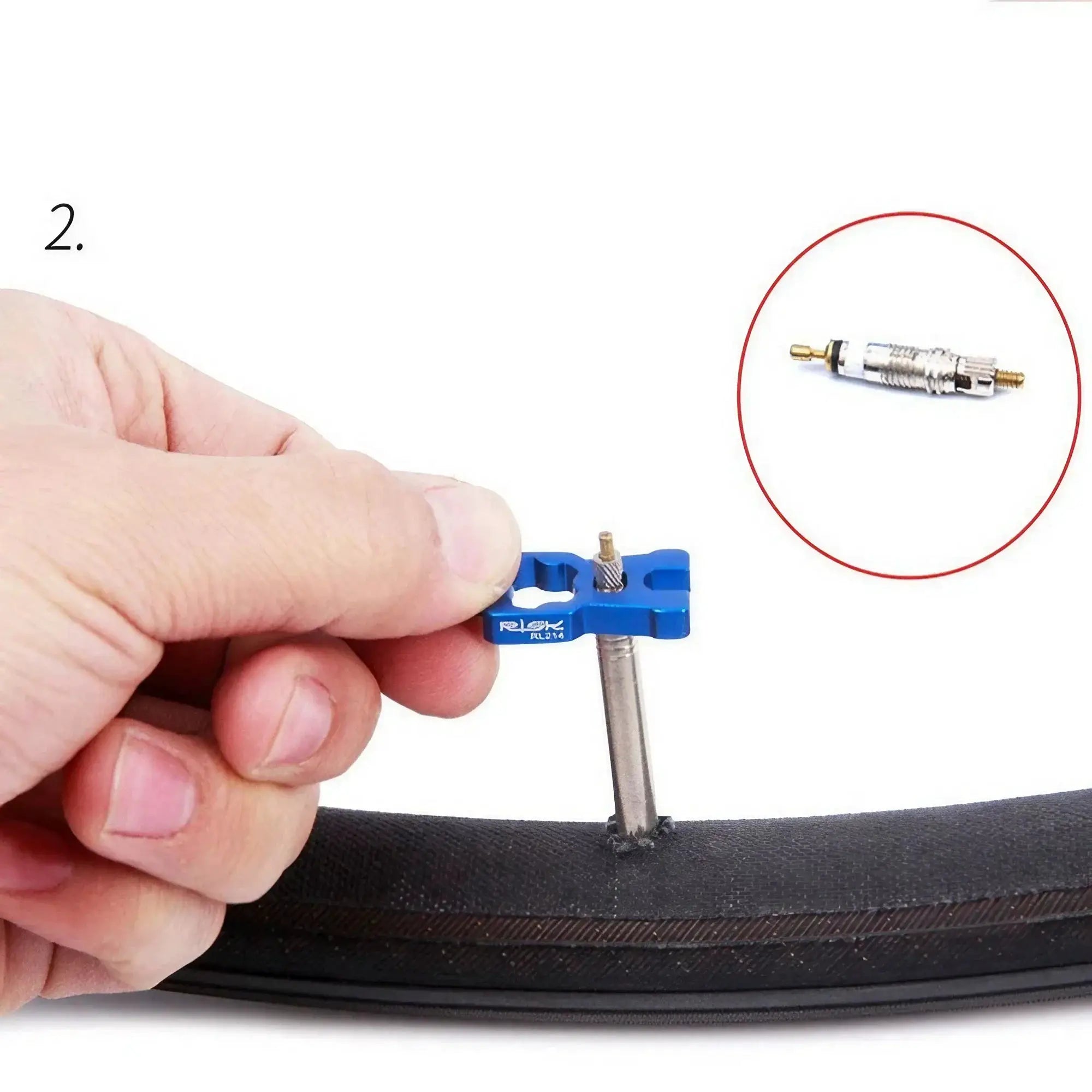 4 In 1 Portable Bicycle Valve Tool For Valve Cores Wrench MTB Road Bike Disassembly Installation Blue